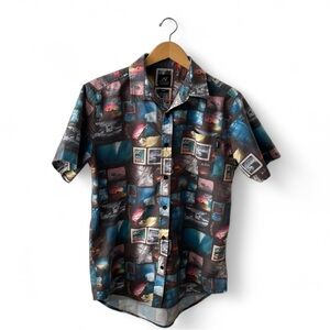 Aloha Shirt: Shore-break Men’s Size Medium Clark Little Photography